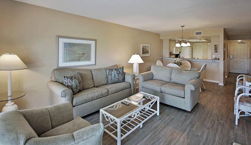 Sanibel Inn - Condo Gulf View Living Room